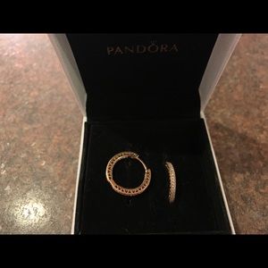 Pandora earrings. Never worn.